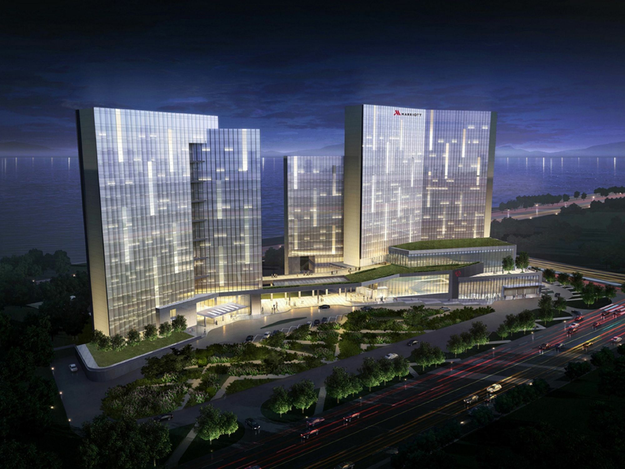 Hangzhou Marriott Hotel Qianjiang מראה חיצוני תמונה